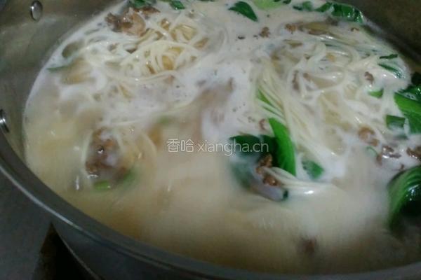 羊肉汆面的做法图解10