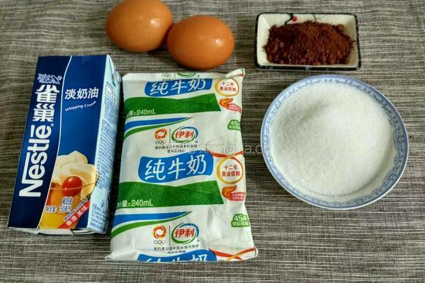 自制巧克力冰淇淋的做法图解1