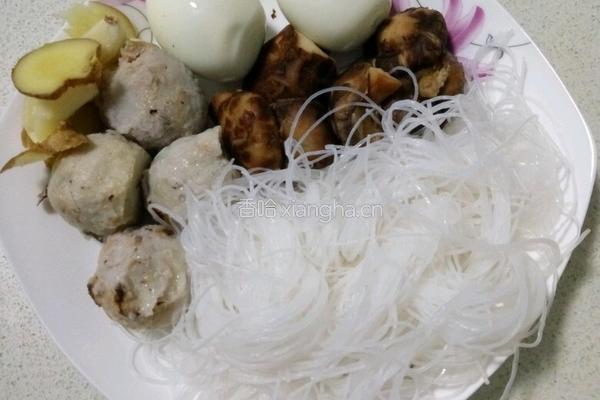 肉丸浸白菜的做法图解1