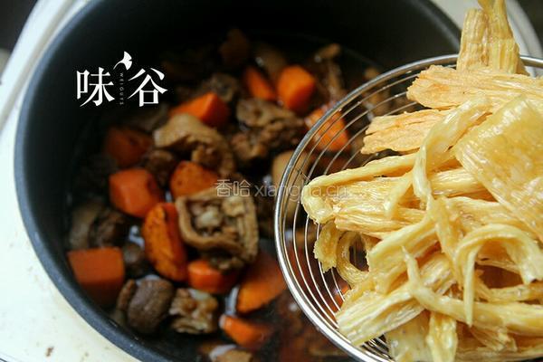 腐竹焖鸭的做法图解9