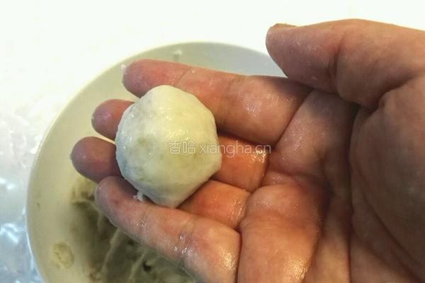 油炸香芋地瓜丸的做法图解7