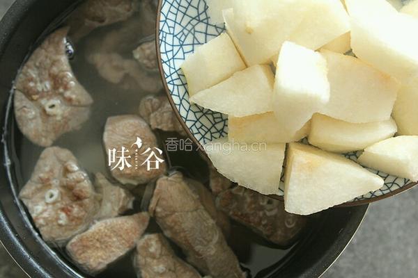雪梨猪肺汤的做法图解5