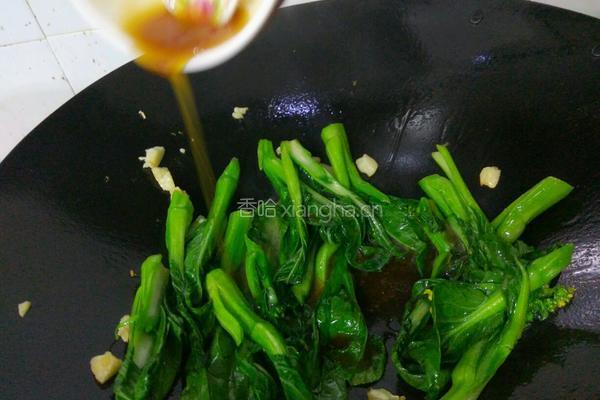 爆炒油菜的做法图解6