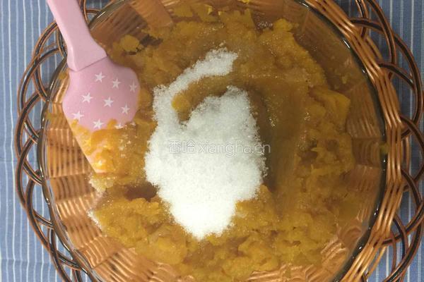 红豆椰蓉南瓜包的做法图解3
