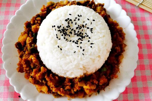 土豆泥盖饭的做法图解4