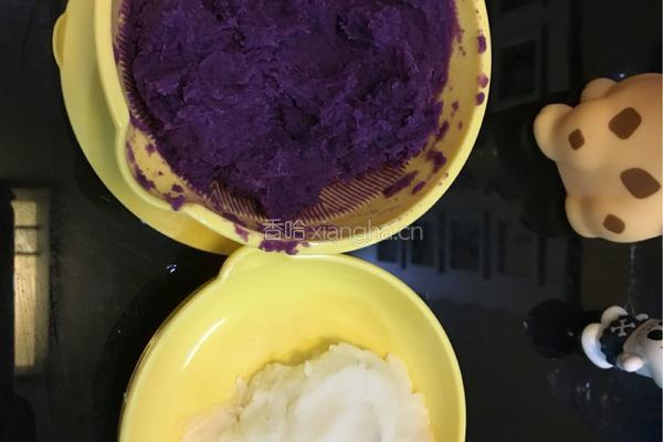 宝宝辅食－紫薯山药糕的做法图解2