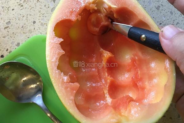 鲜奶木瓜的做法图解3