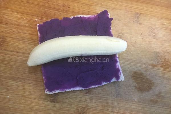 宝宝辅食－紫薯吐司卷的做法图解3