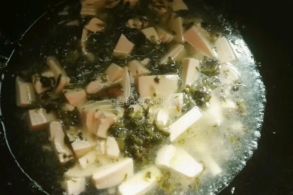 雪菜烧豆腐的做法图解11
