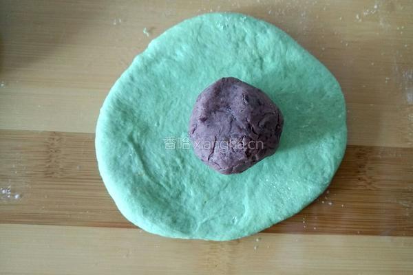 花式抹茶红豆包的做法图解6