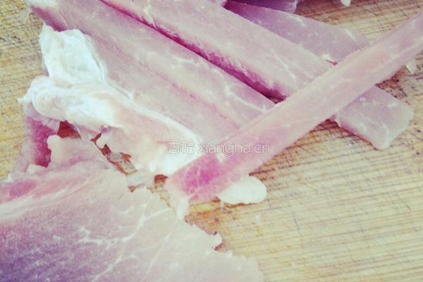 土豆丝炒菜梗的做法图解3