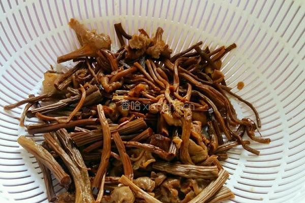茶树菇炒瘦肉的做法图解3