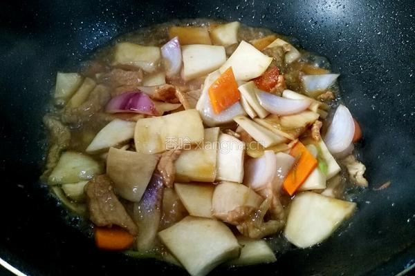 杏鲍菇烧肉的做法图解14