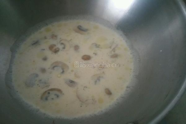 牛奶蘑菇汤的做法图解6