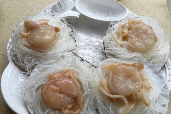 蒜蓉粉丝蒸大元贝的做法图解5