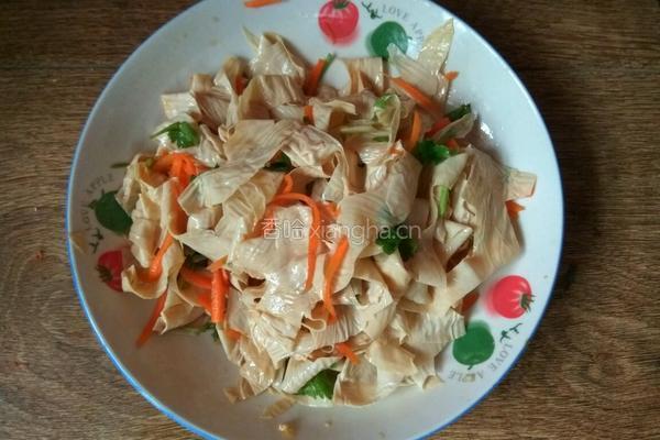 家常凉拌豆油皮的做法图解7