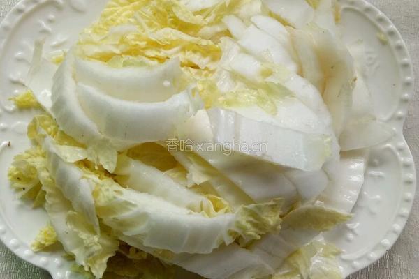 香菇白菜的做法图解2