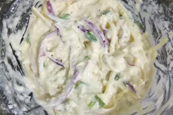 土豆洋葱鸡蛋饼的做法图解4