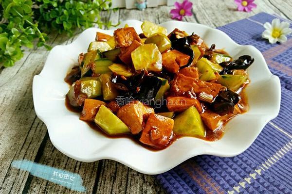 黄瓜炒豆腐的做法图解14
