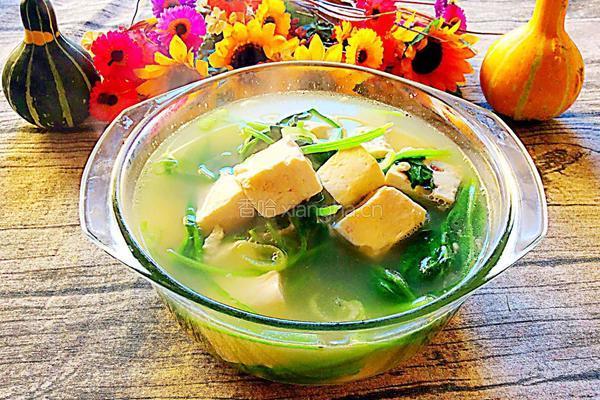 菠菜豆腐的做法图解7