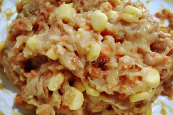 碧绿蒸肉丸的做法图解7