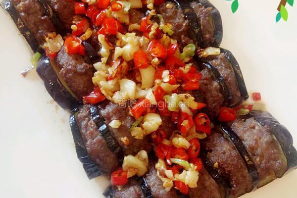 茄子酿肉的做法图解5