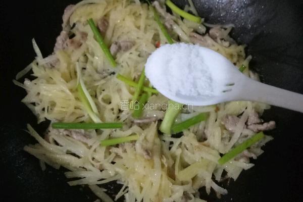 肉丝炒土豆的做法图解5