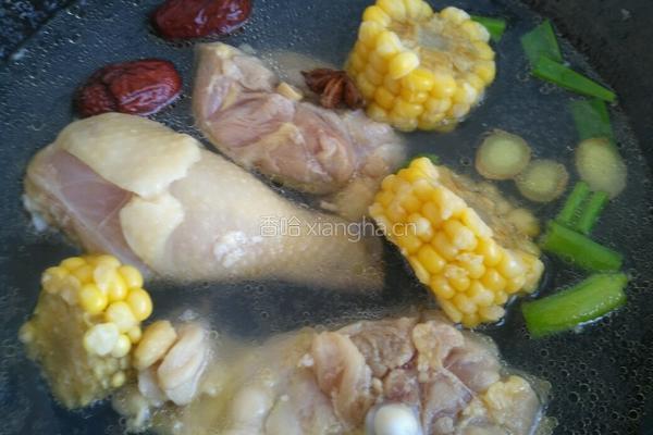绿豆鸡汤的做法图解5