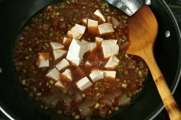 魔芋烧豆腐的做法图解4