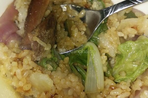 腊肉煲仔饭的做法图解13