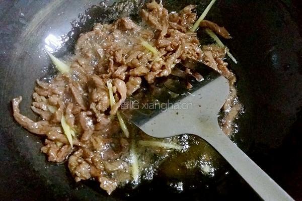 胡萝卜炒牛肉丝的做法图解5