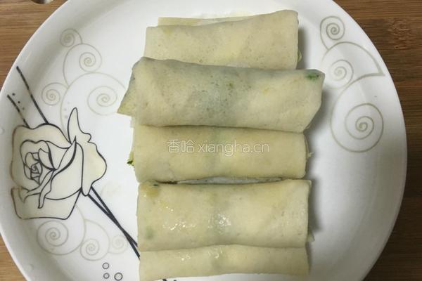 韭菜鸡蛋春卷的做法图解10