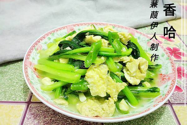 鸡蛋炒荠菜的做法图解7