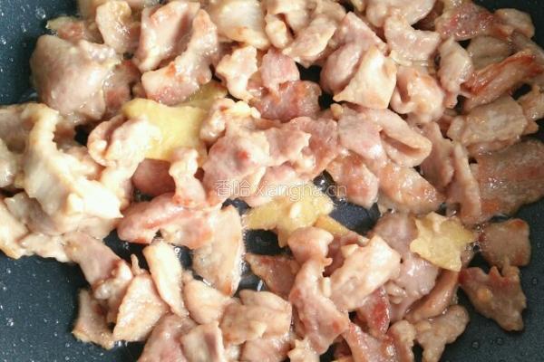 西芹炒肉片的做法图解5