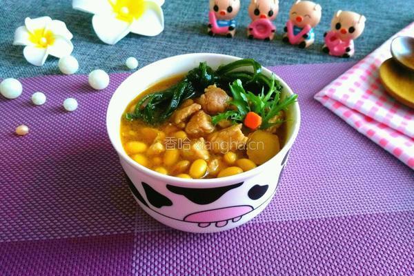 鸡肉酱烧海带黄豆的做法图解12