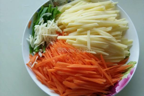 土豆丝胡萝卜丝的做法图解3