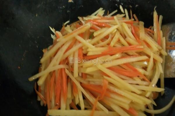 土豆丝胡萝卜丝的做法图解5