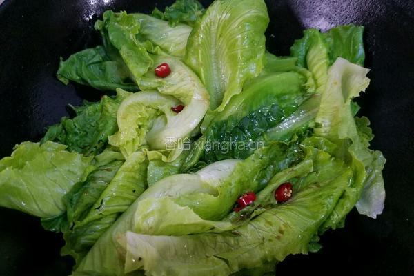 炒生菜的做法图解5