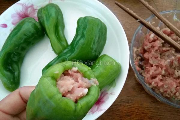 煎酿青椒的做法图解6