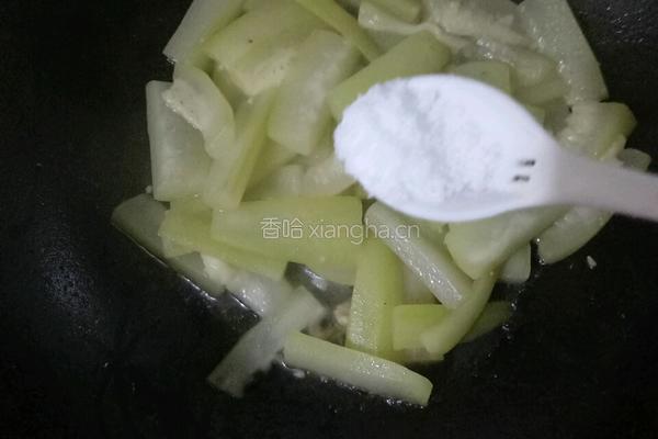 清炒蒲瓜的做法图解4