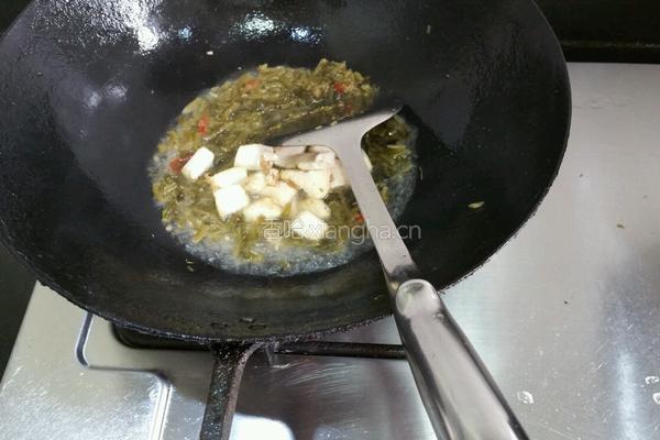 豆腐烧咸菜的做法图解7