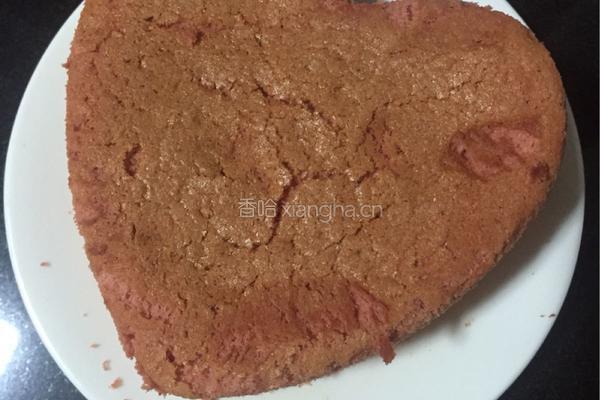 爱心裸蛋糕的做法图解1