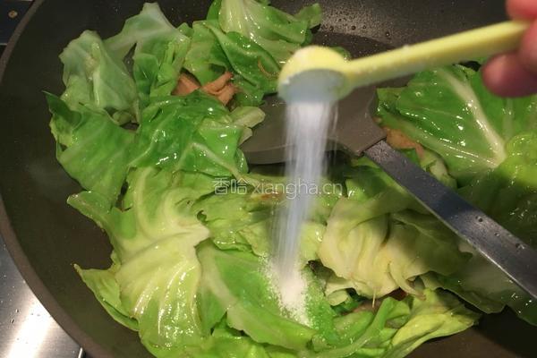 五花肉炒包菜的做法图解8
