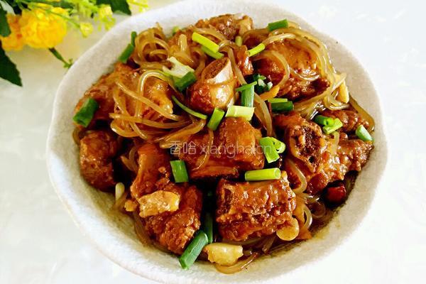 排骨炖粉条的做法图解10