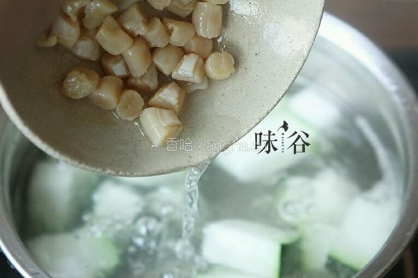 竹荪干贝冬瓜汤的做法图解8