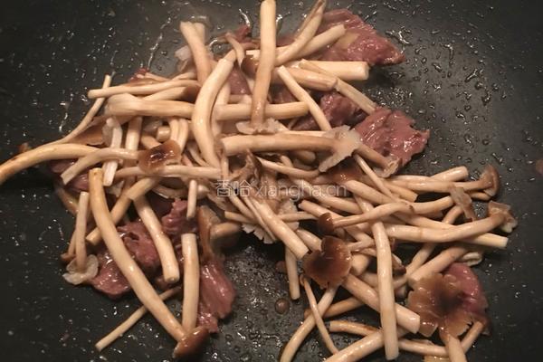 茶树菇炒牛肉的做法图解5