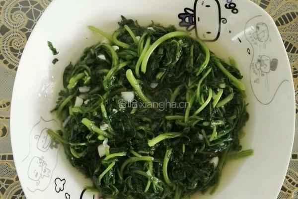清炒茼蒿的做法图解3