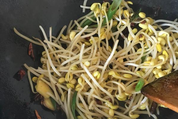 黄豆芽炒粉丝的做法图解5