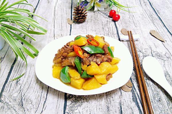 土豆炖鹅肉的做法图解9