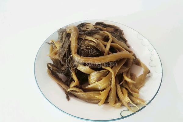 酸菜炒肺子的做法图解1